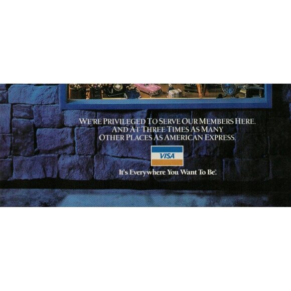 1989 VISA Credit Card Vintage Print Ad (L11) - Picture 3 of 3